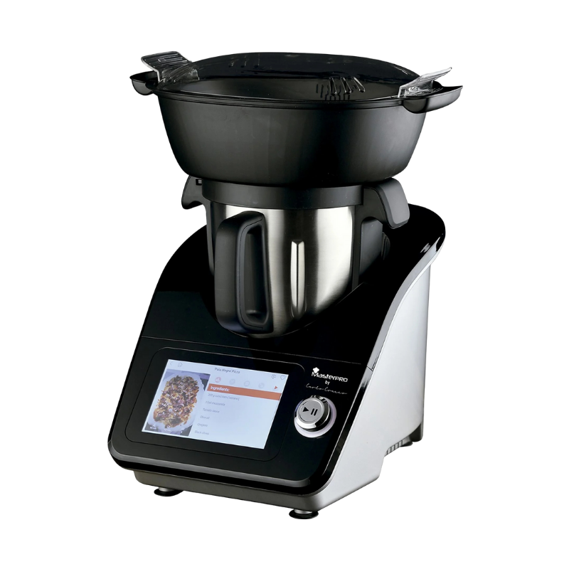Robot da cucina MASTERPRO T1000 by Cracco Wi-Fi 1000 W con ciotola inox 4,5 L colore nero